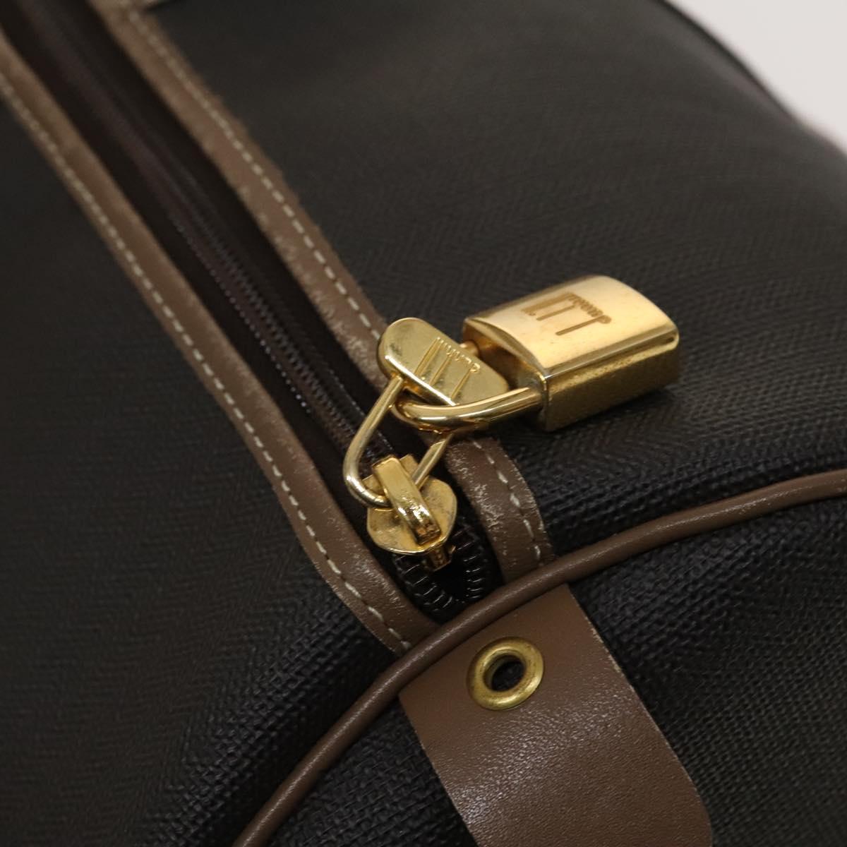 Dunhill Boston Bag PVC Brown Auth am8180