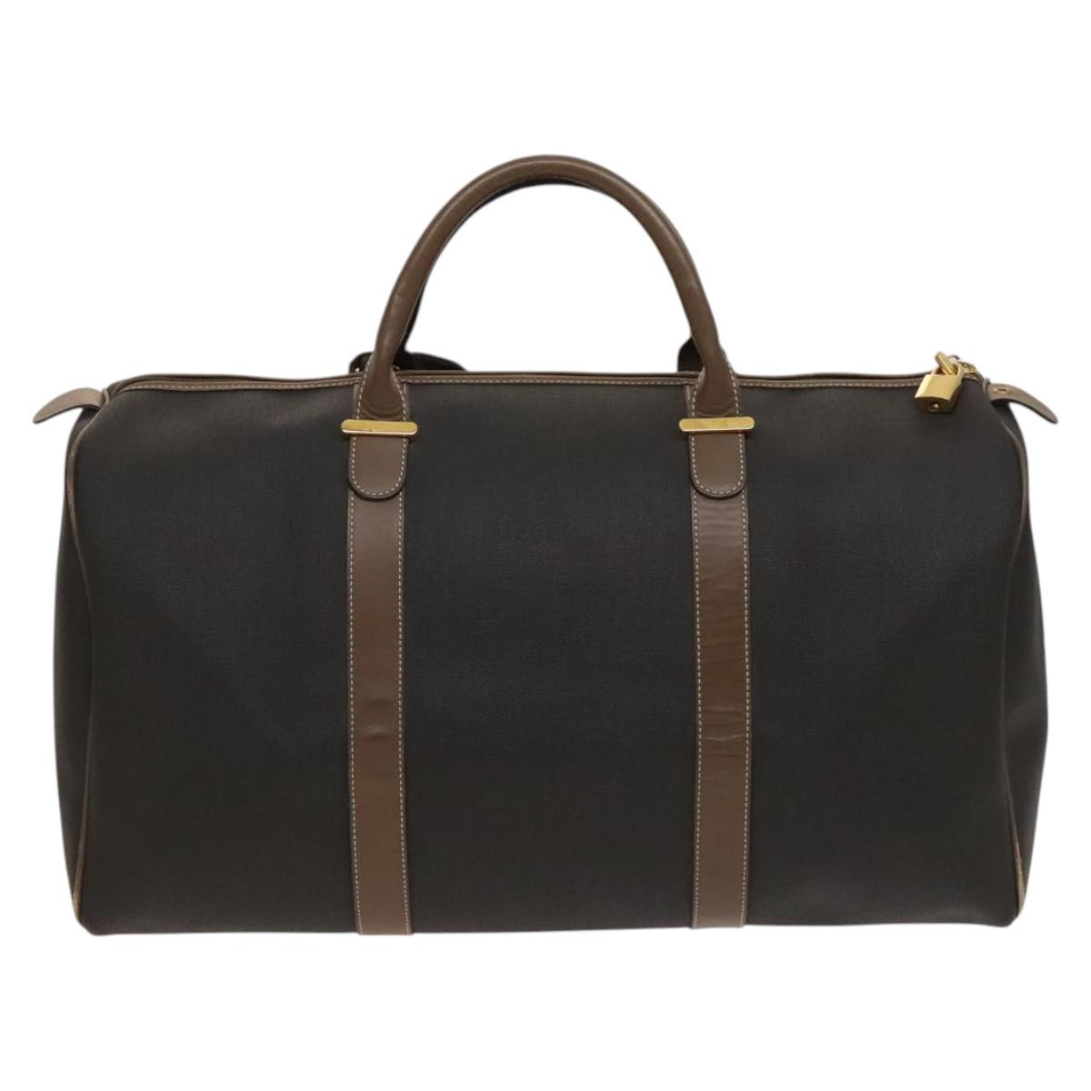 Dunhill Boston Bag PVC Brown Auth am8180