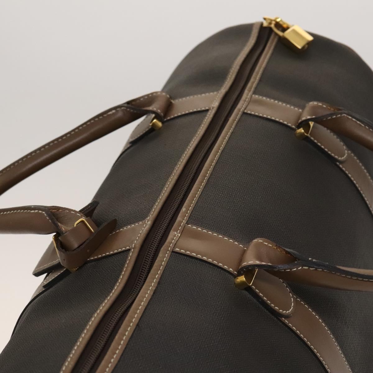 Dunhill Boston Bag PVC Brown Auth am8180