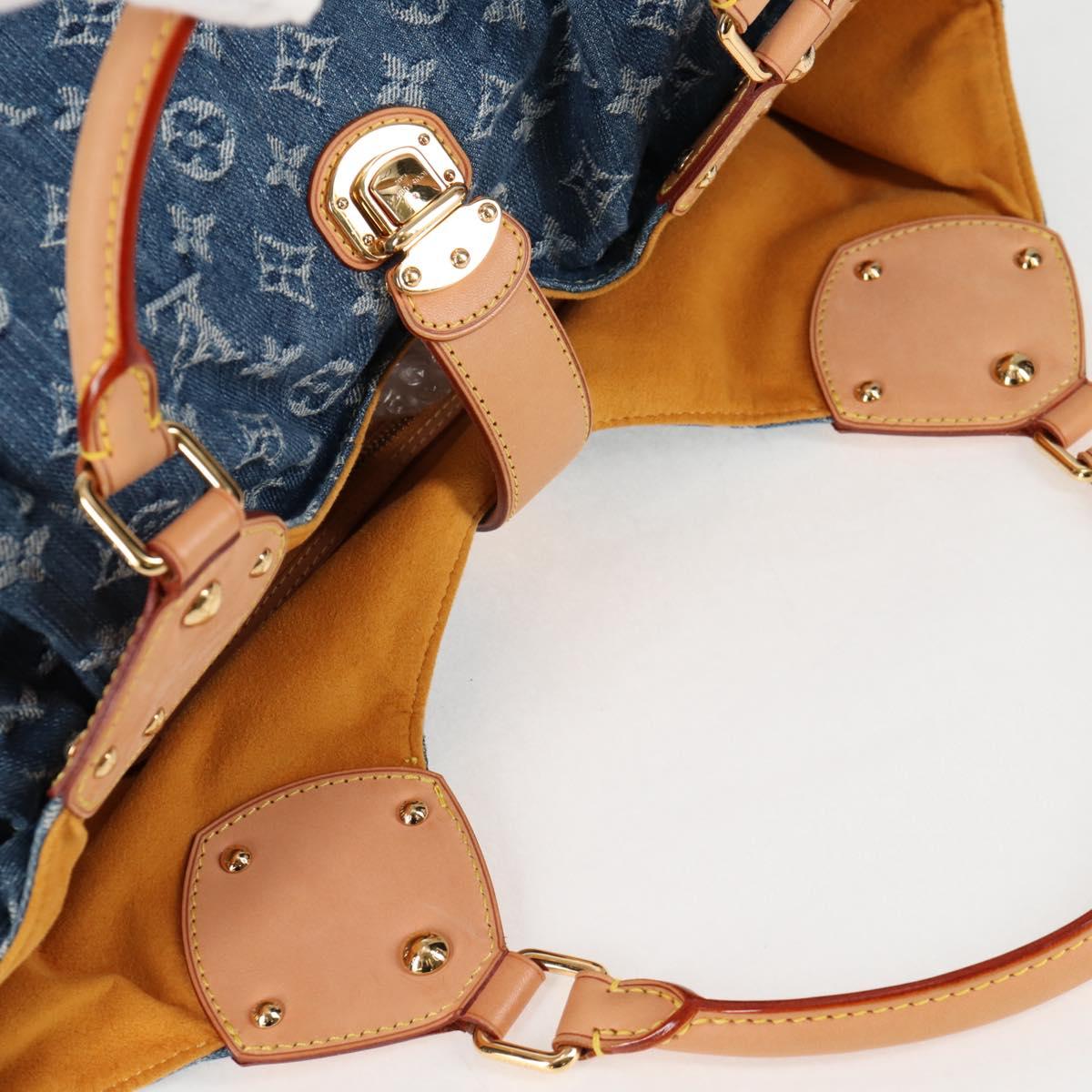 LOUIS VUITTON Monogram Denim XL Shoulder Bag Blue M95515 LV Auth am8184SM