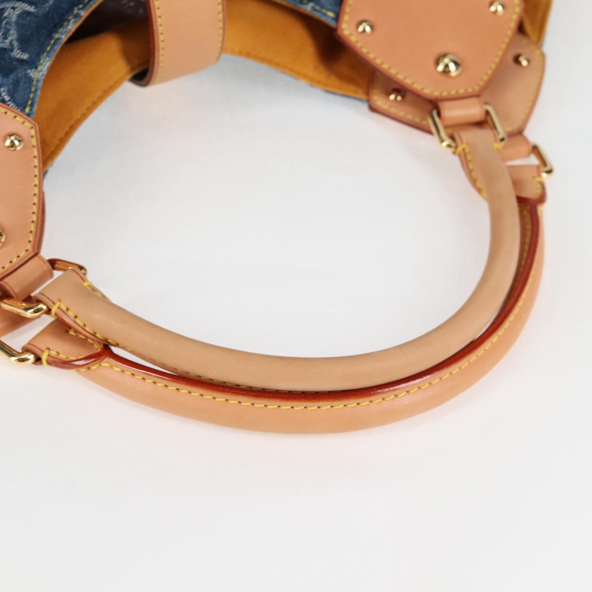 LOUIS VUITTON Monogram Denim XL Shoulder Bag Blue M95515 LV Auth am8184SM