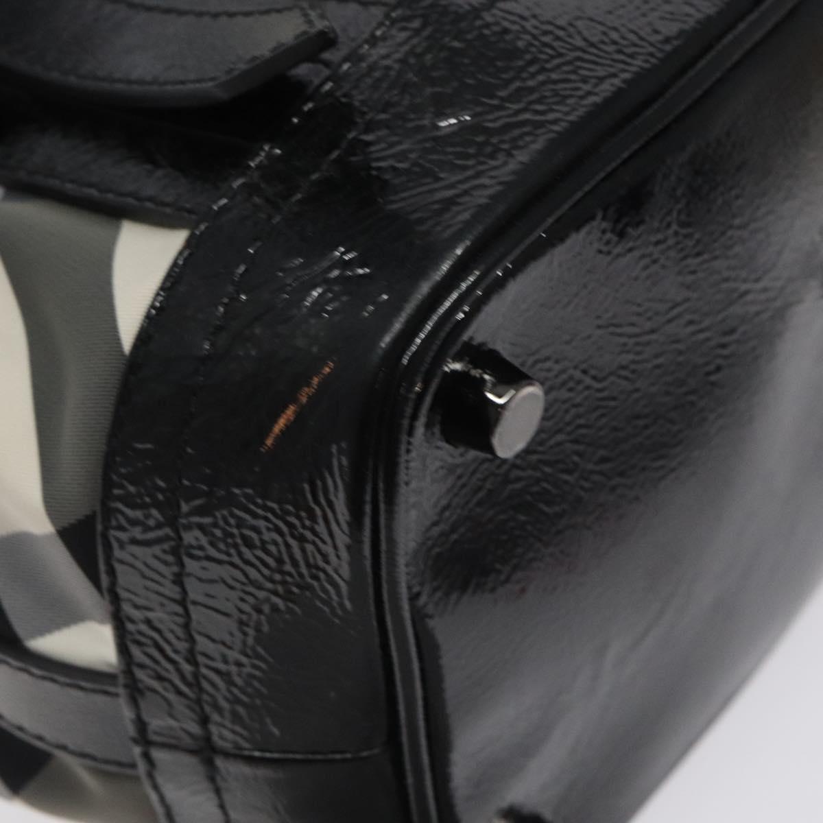 BURBERRY Nova Check Tote Bag Nylon Black Auth am8192