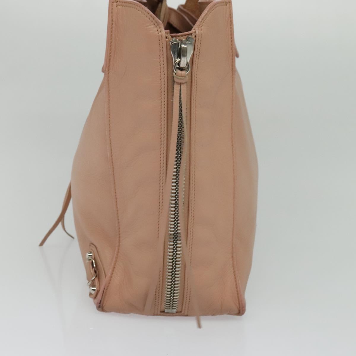BALENCIAGA Mini Paper A4 Hand Bag Leather Pink 357330 Auth am8223V