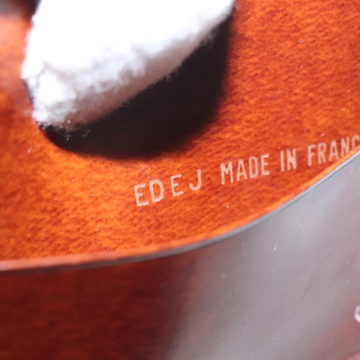 CARTIER Key Case Leather Silver Brown Auth am8224