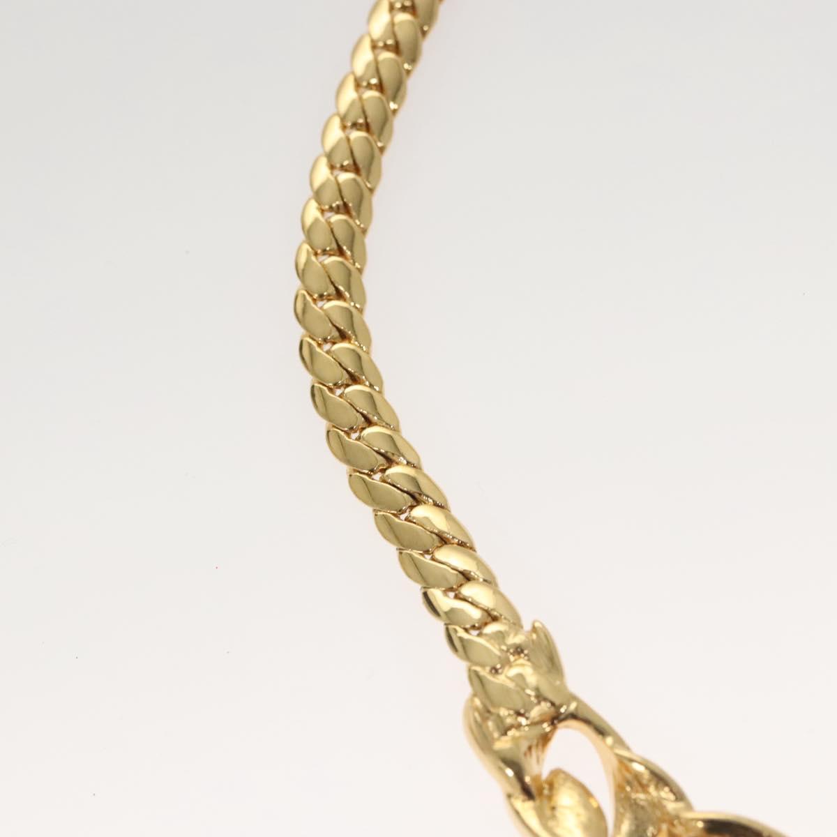 TRIFARI Necklace metal Gold Auth am8232