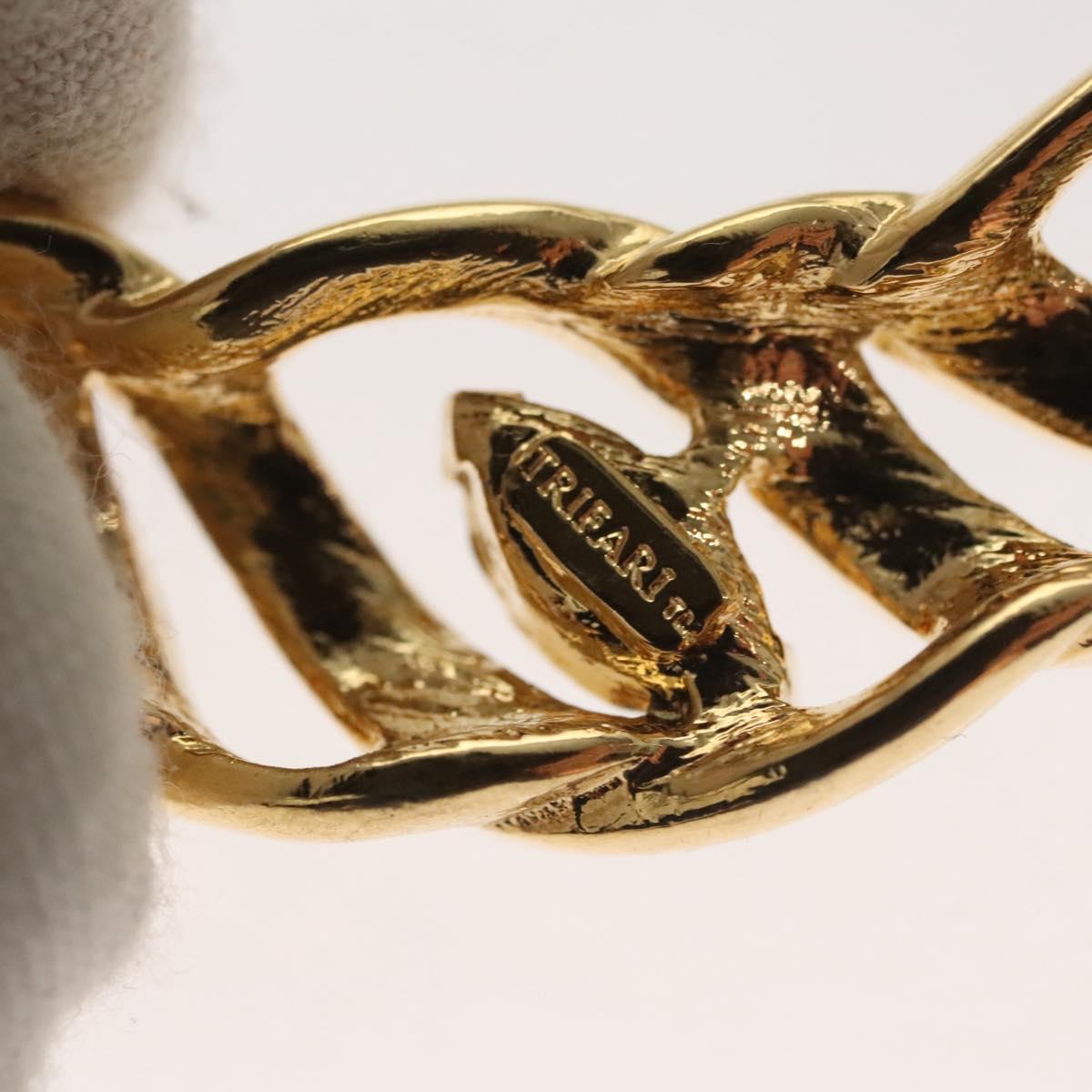 TRIFARI Necklace metal Gold Auth am8232