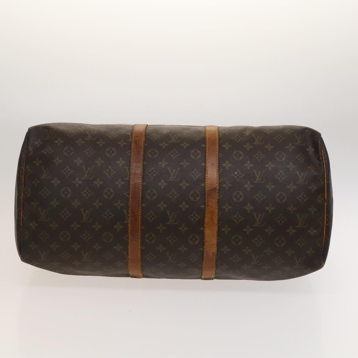 LOUIS VUITTON Monogram Keepall 55 Boston Bag M41424 LV Auth am8247