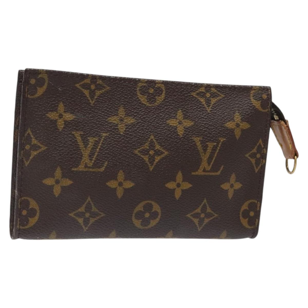LOUIS VUITTON Monogram Bucket PM Accessory Pouch LV Auth am8256