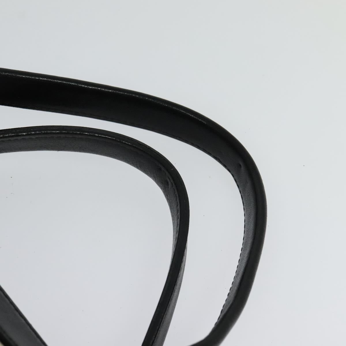 Chloe Alice Hand Bag Leather 2way White Black gold Auth am8264