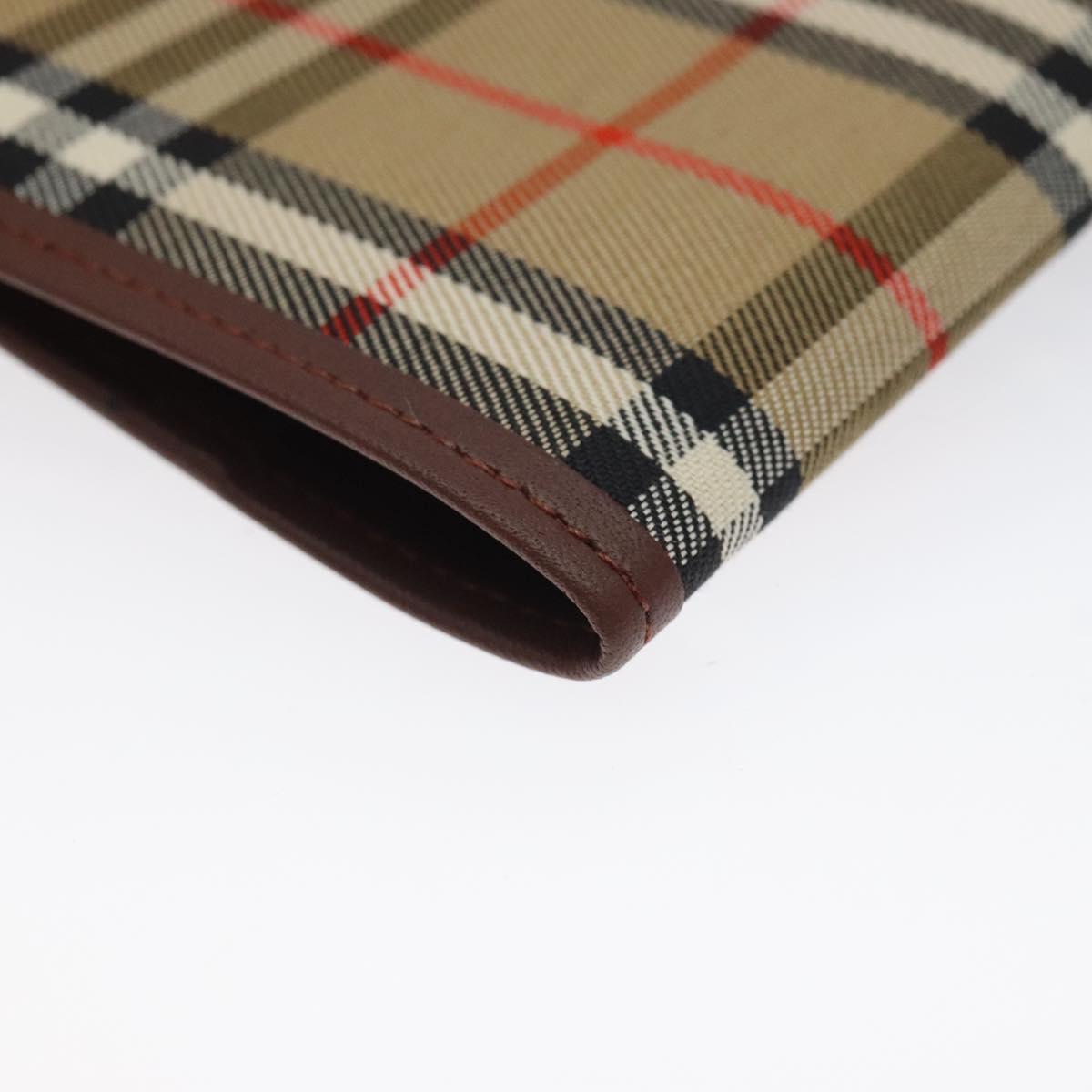 BURBERRY Nova Check Day Planner Cover Canvas Beige Auth am8273