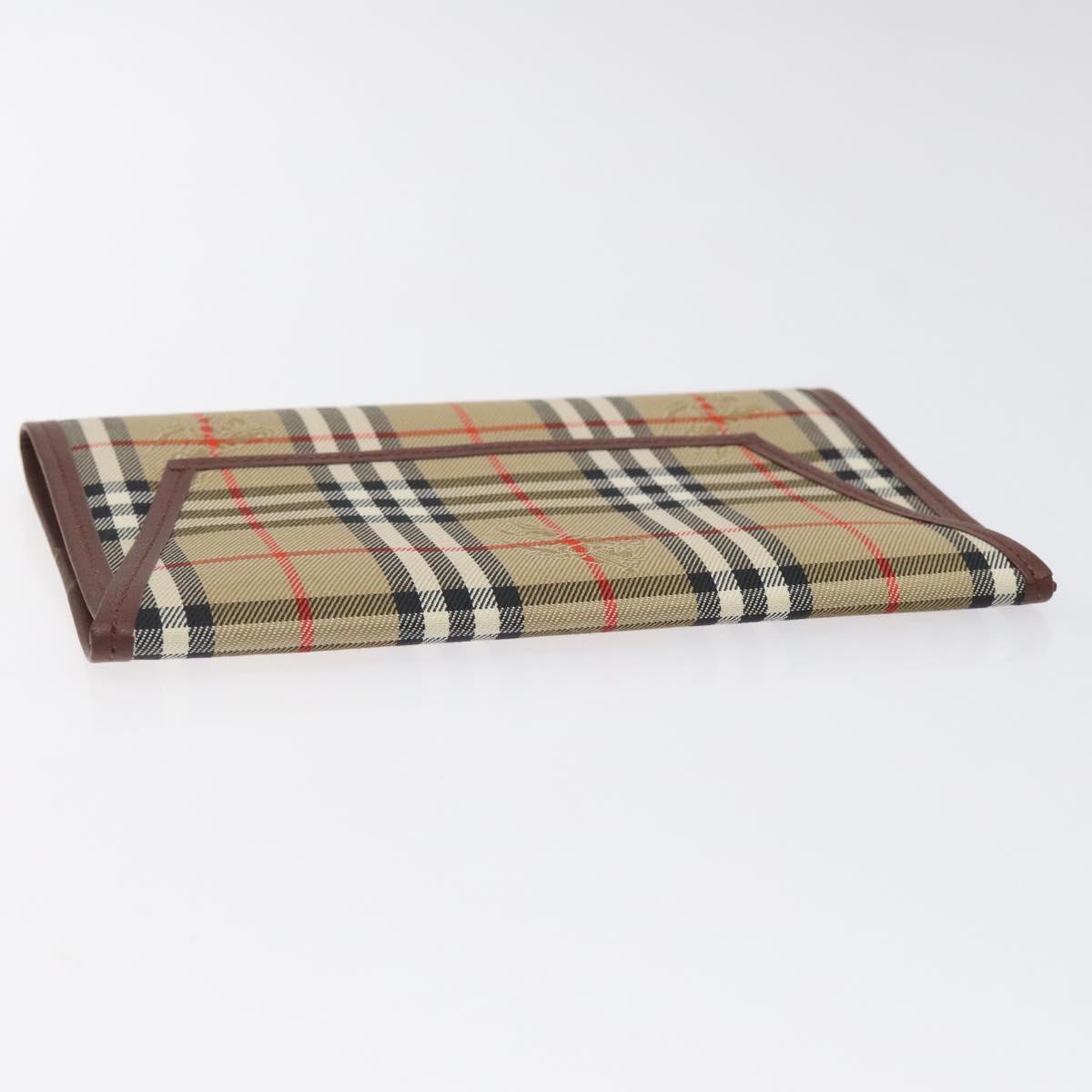 BURBERRY Nova Check Day Planner Cover Canvas Beige Auth am8273