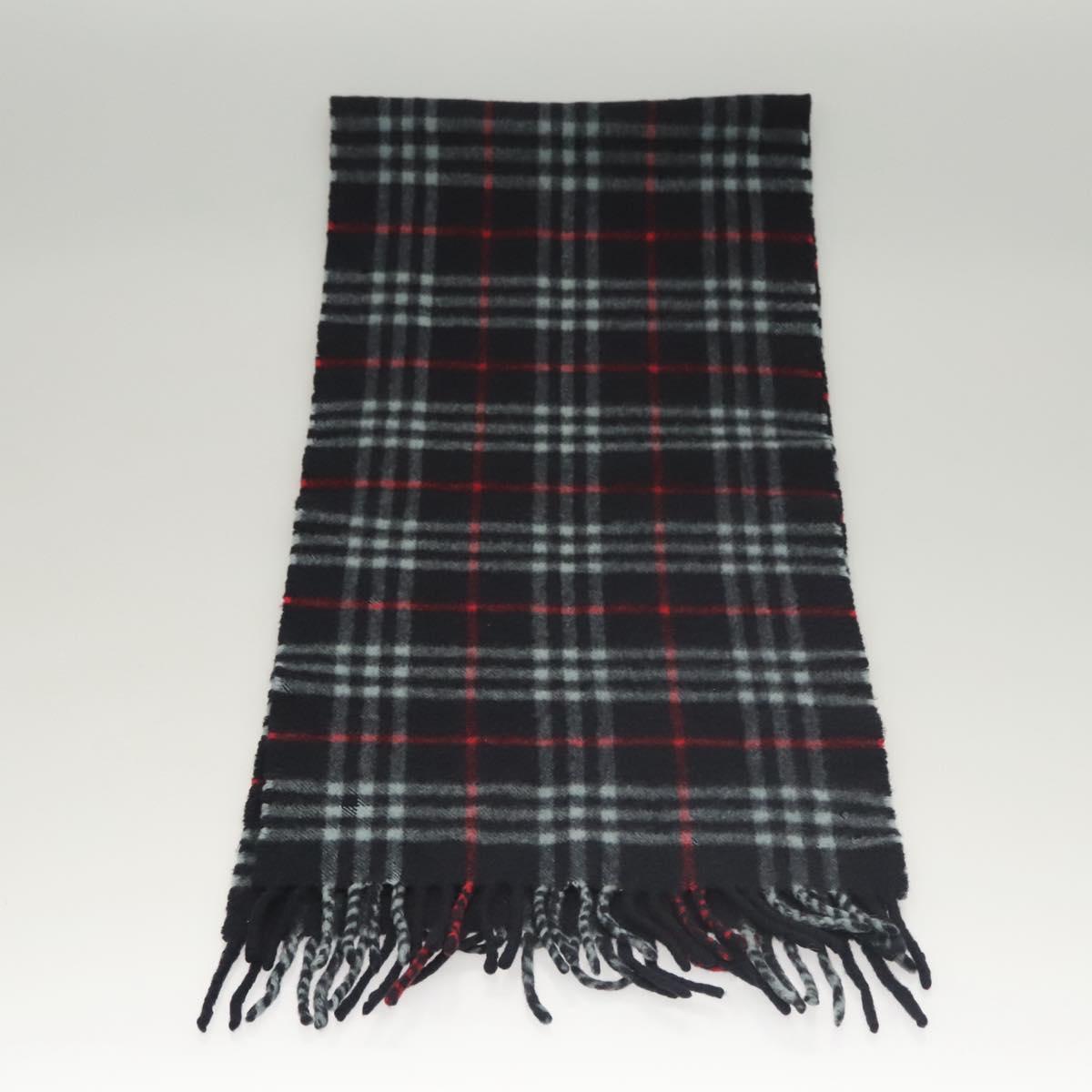 Burberrys Nova Check Scarf Cashmere Navy Auth am8280