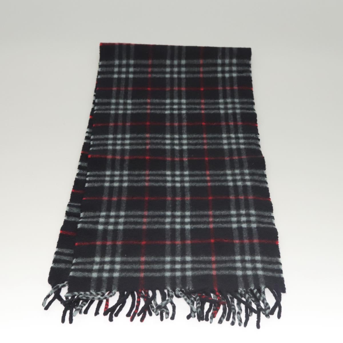 Burberrys Nova Check Scarf Cashmere Navy Auth am8280