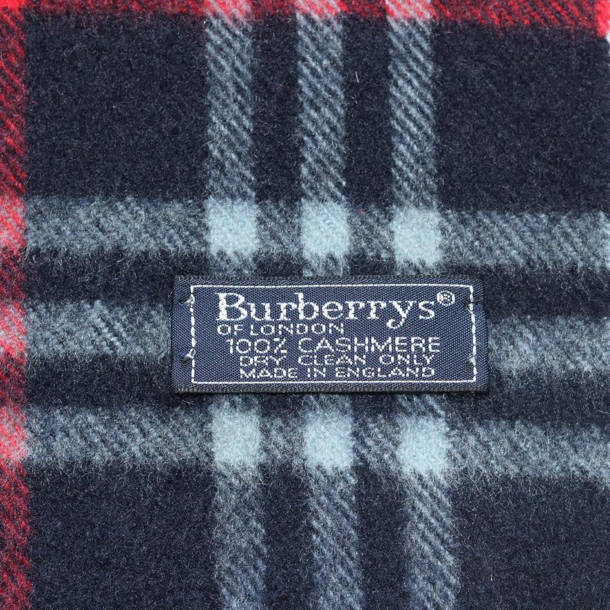 Burberrys Nova Check Scarf Cashmere Navy Auth am8280