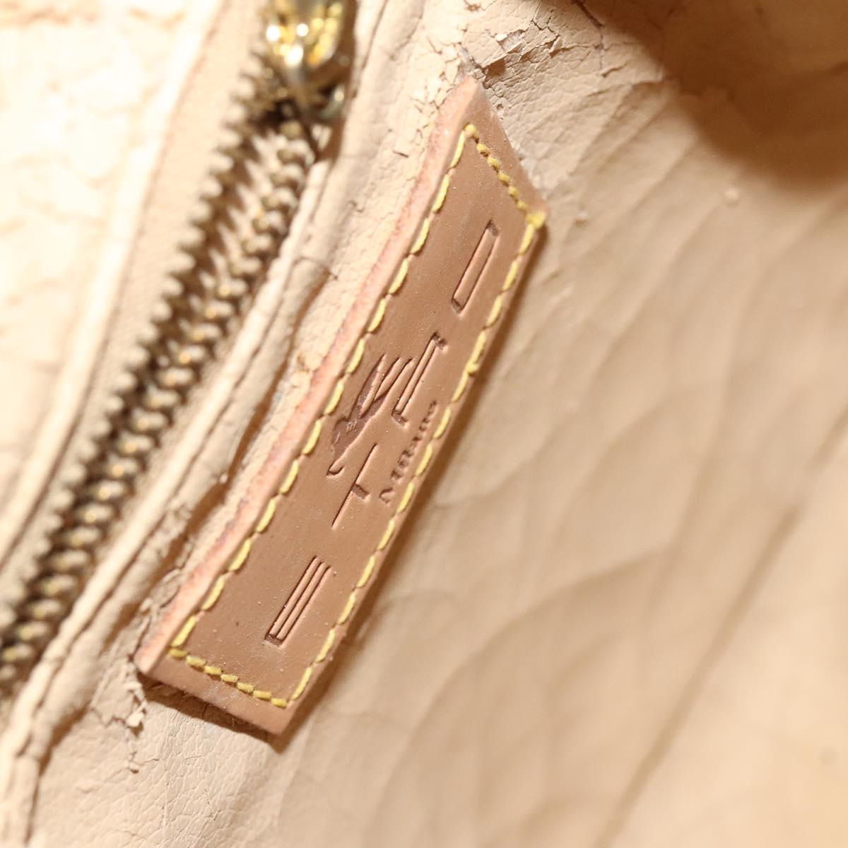 ETRO Paisley Shoulder Bag PVC Brown Gold Auth am8283