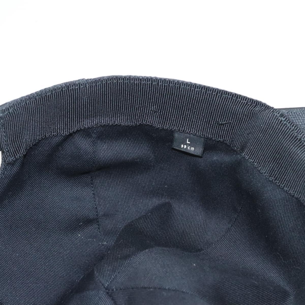 GUCCI GG Canvas Web Sherry Line Cap L Black Red Green 200035 Auth am8293