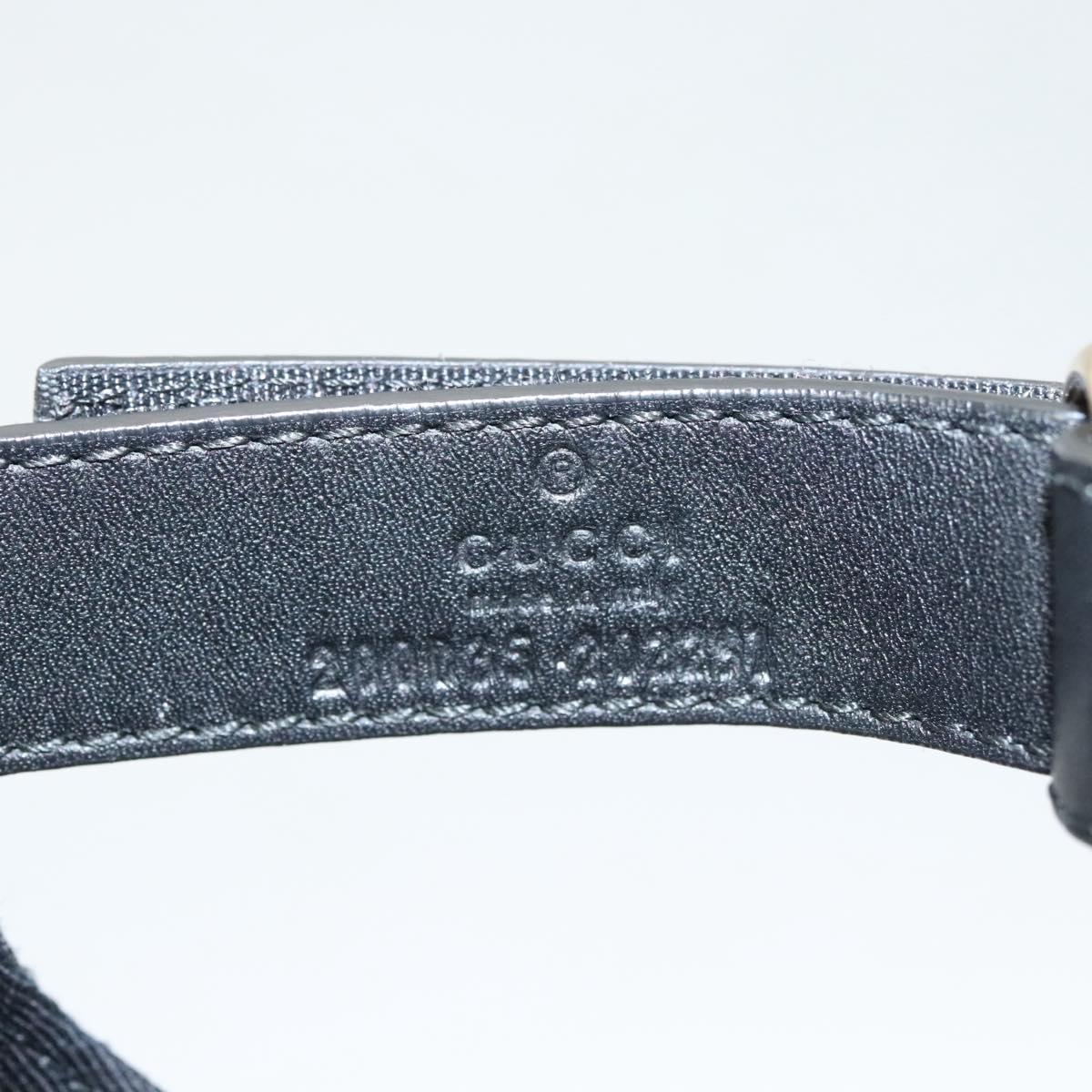 GUCCI GG Canvas Web Sherry Line Cap L Black Red Green 200035 Auth am8293