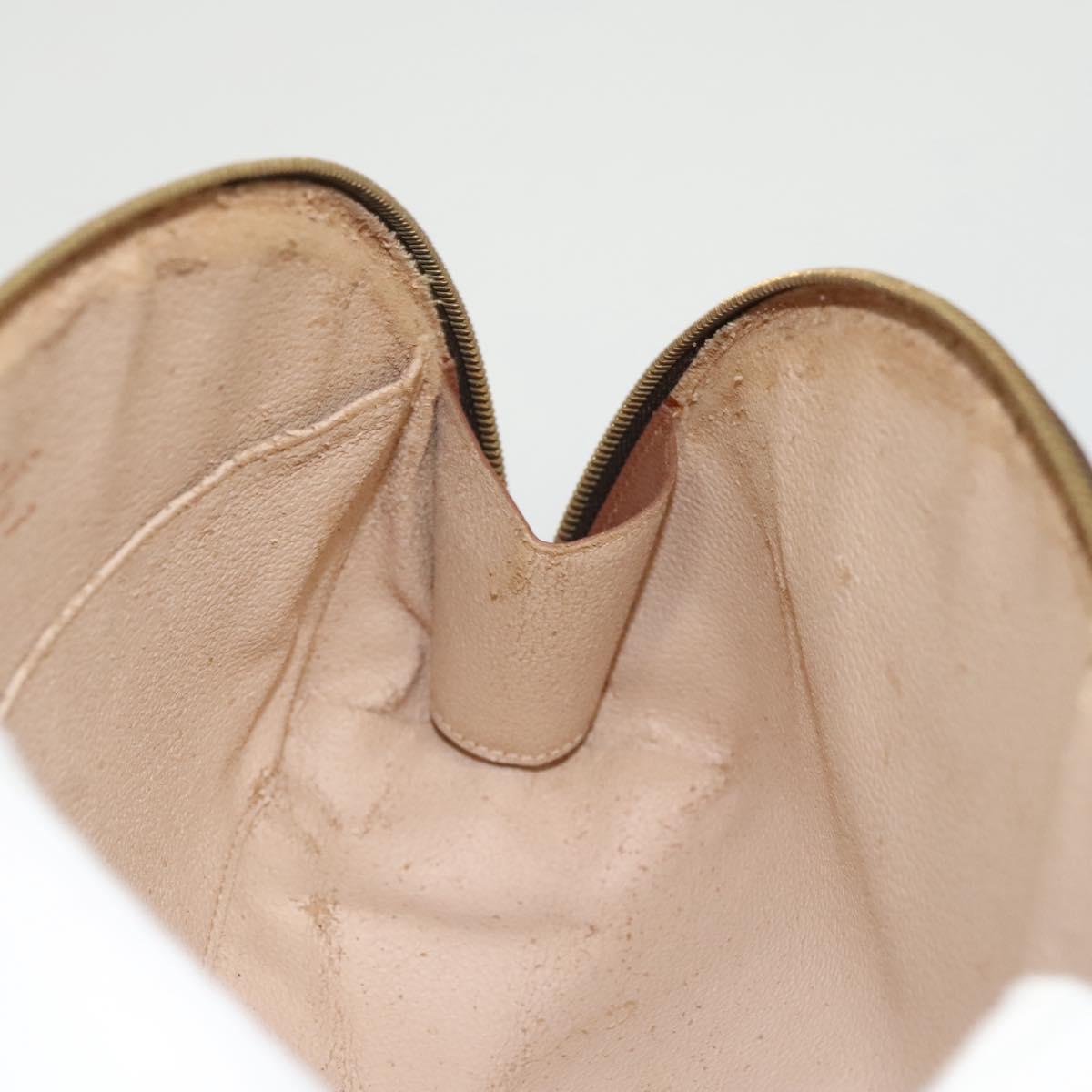 LOUIS VUITTON Monogram Trousse Demi Ronde Cosmetic Pouch M47520 LV Auth am8318