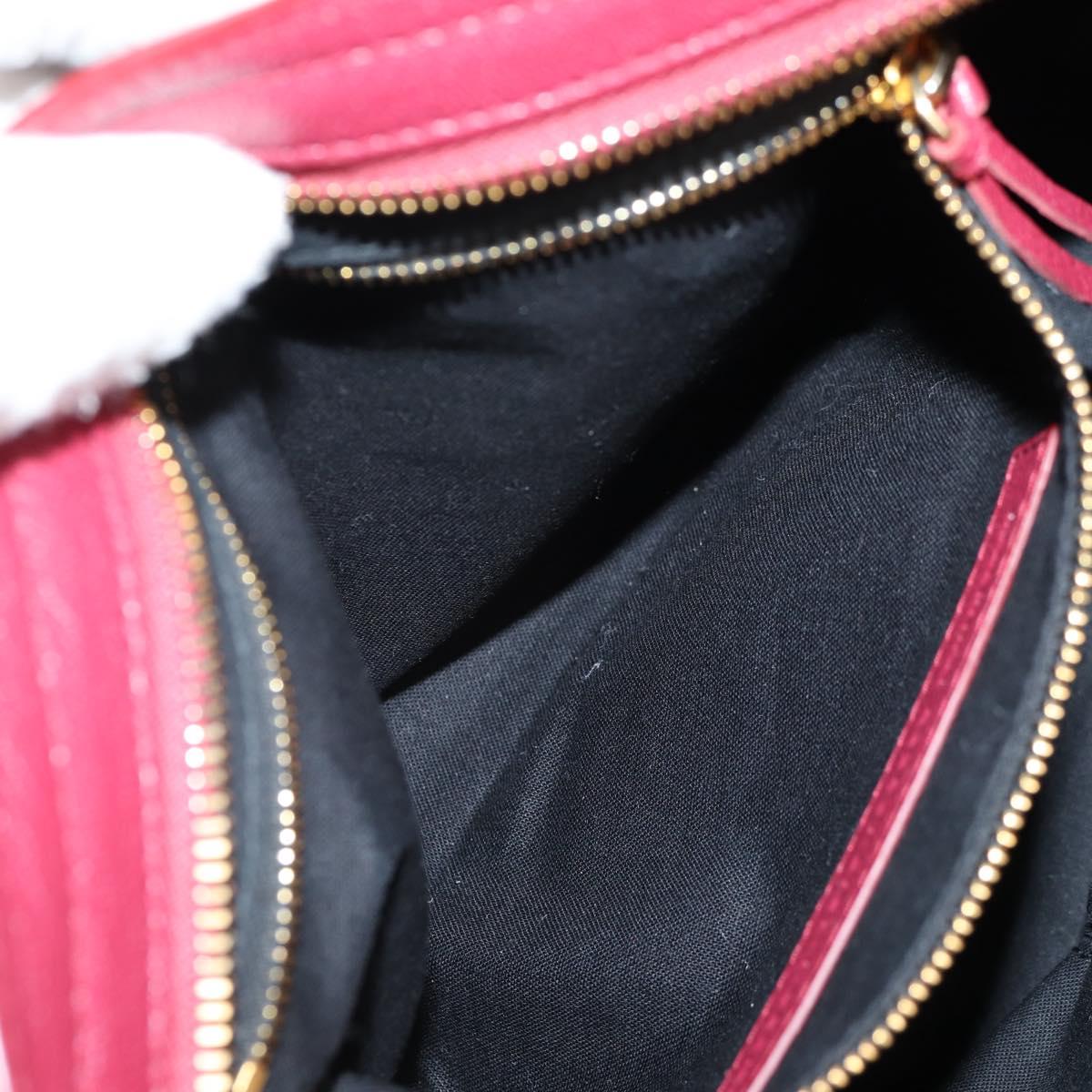BALENCIAGA Classic Metallic Edge City S Bag Leather Red Gold 432831 Auth am8323M