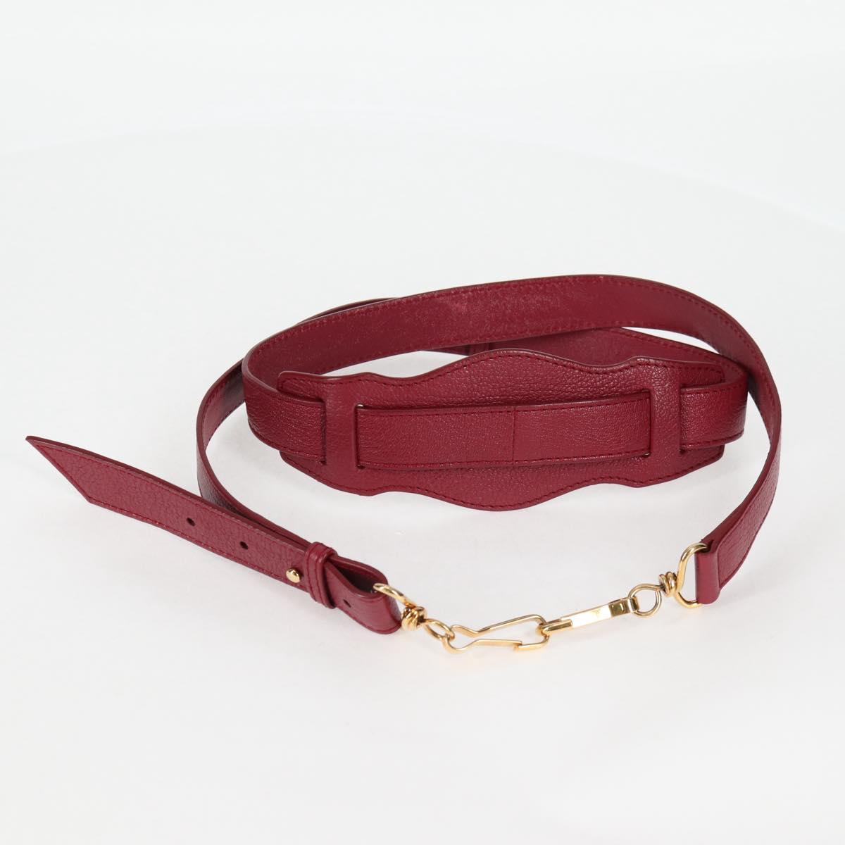 BALENCIAGA Classic Metallic Edge City S Bag Leather Red Gold 432831 Auth am8323M