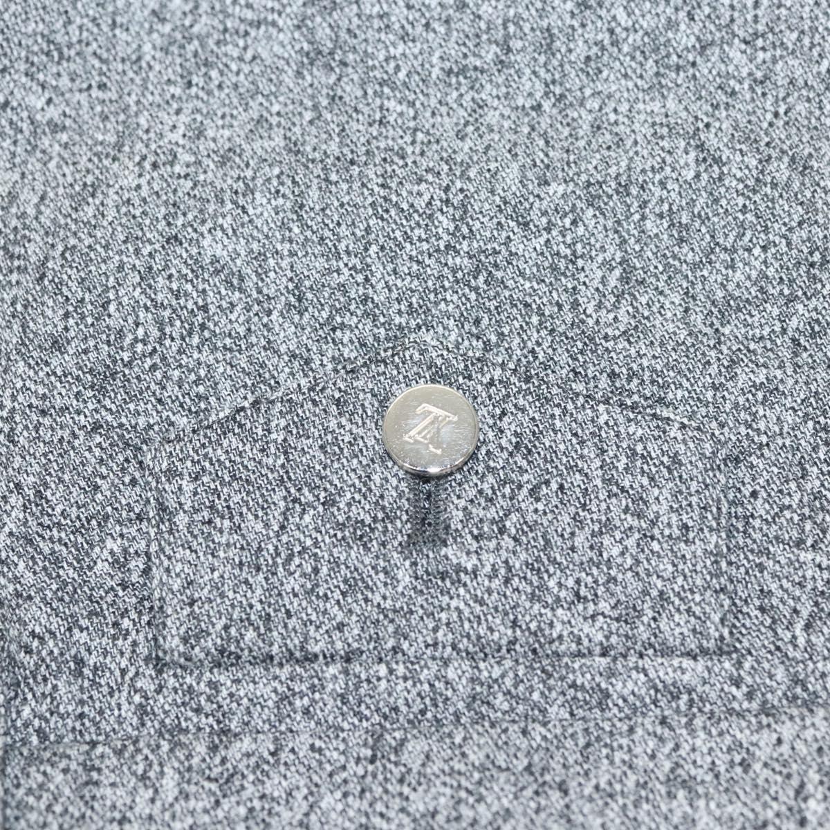 LOUIS VUITTON Bottoms Pants Cotton Gray LV Auth am8342