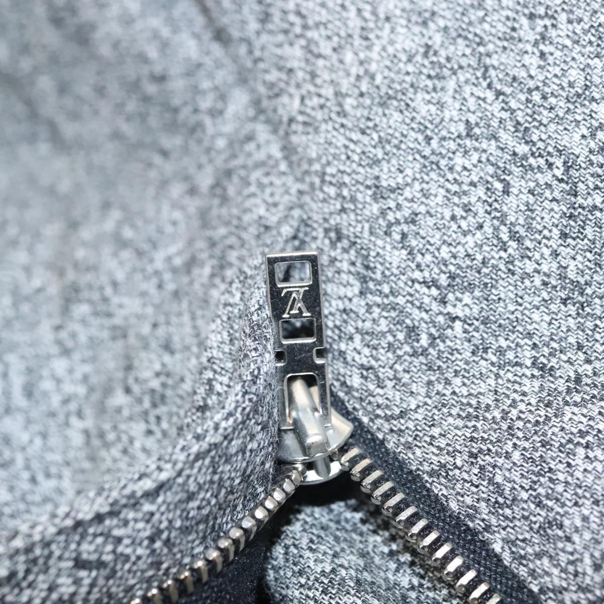 LOUIS VUITTON Bottoms Pants Cotton Gray LV Auth am8342