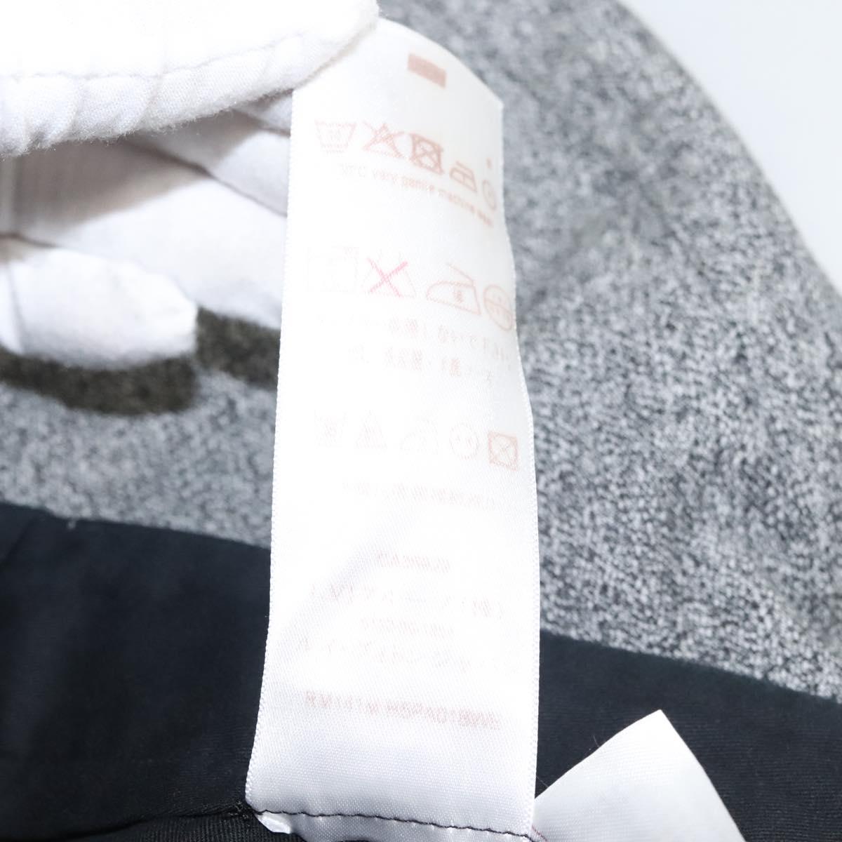 LOUIS VUITTON Bottoms Pants Cotton Gray LV Auth am8342