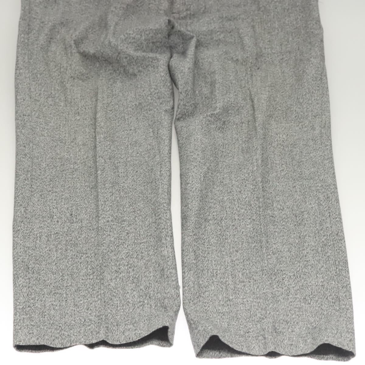 LOUIS VUITTON Bottoms Pants Cotton Gray LV Auth am8342