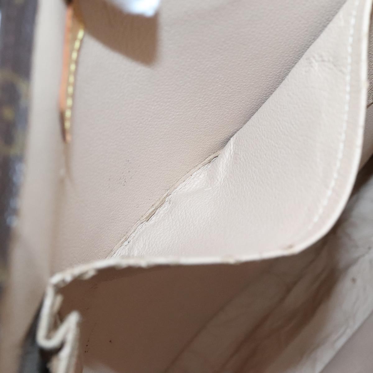 LOUIS VUITTON Monogram Sac Plat Hand Bag M51140 LV Auth am8350