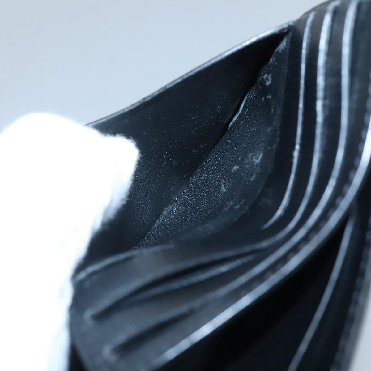 Dunhill Wallet Leather Black Auth am8366