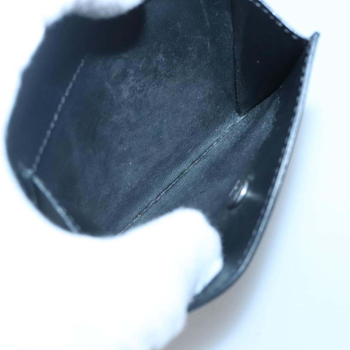 Dunhill Wallet Leather Black Auth am8366