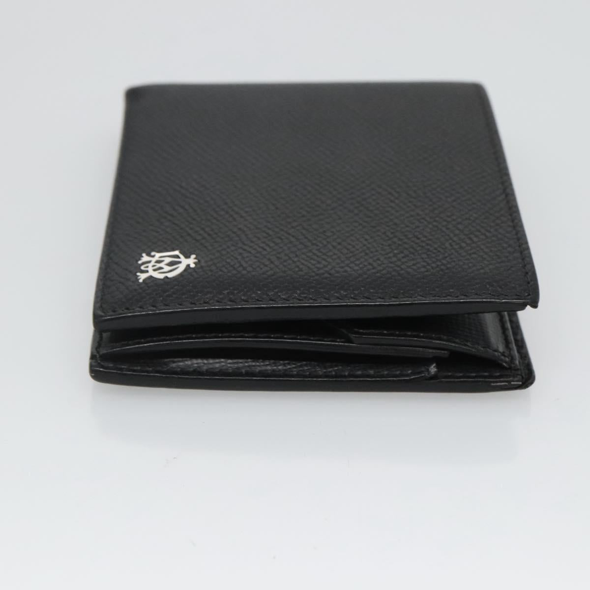 Dunhill Wallet Leather Black Auth am8366