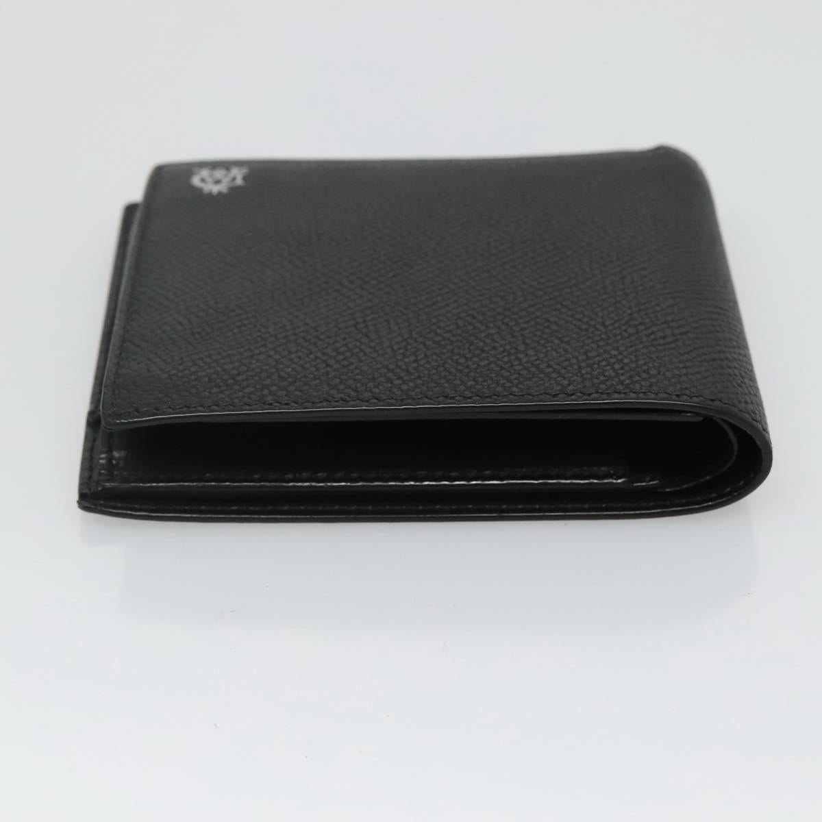 Dunhill Wallet Leather Black Auth am8366
