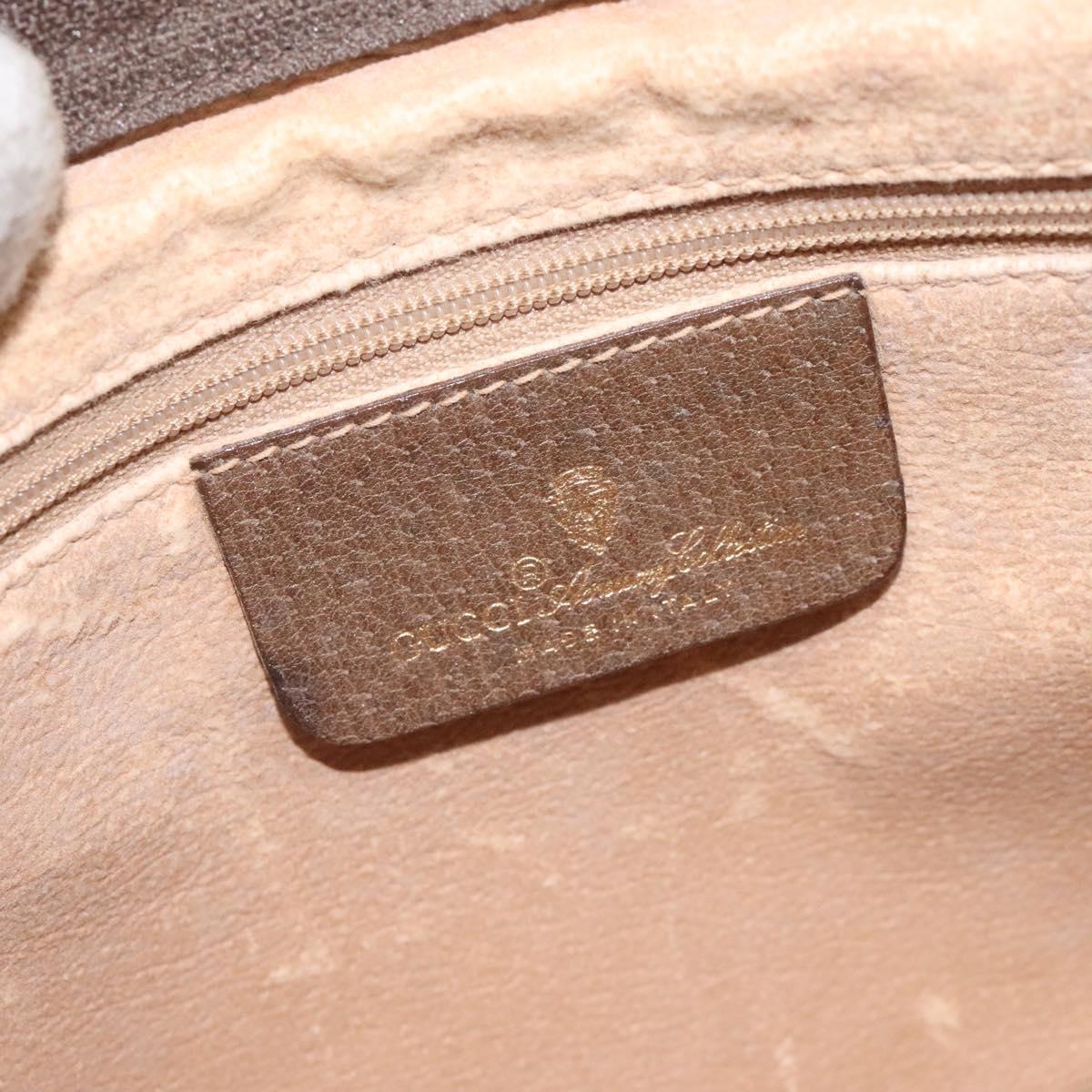 GUCCI GG Plus Supreme Clutch Bag PVC Beige 97 01 037 Auth am8392