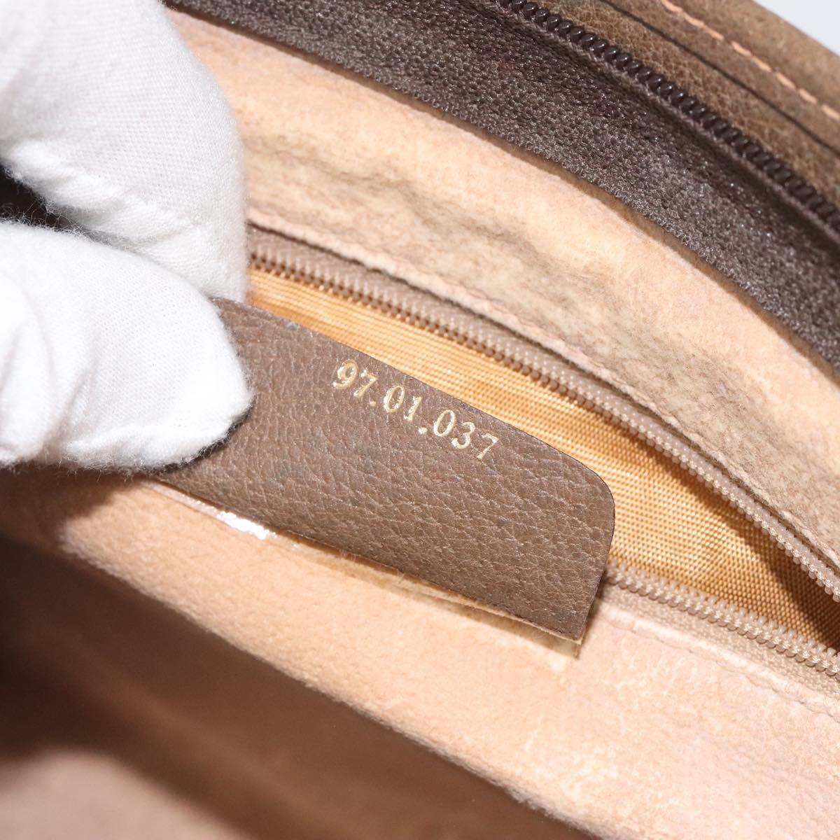 GUCCI GG Plus Supreme Clutch Bag PVC Beige 97 01 037 Auth am8392