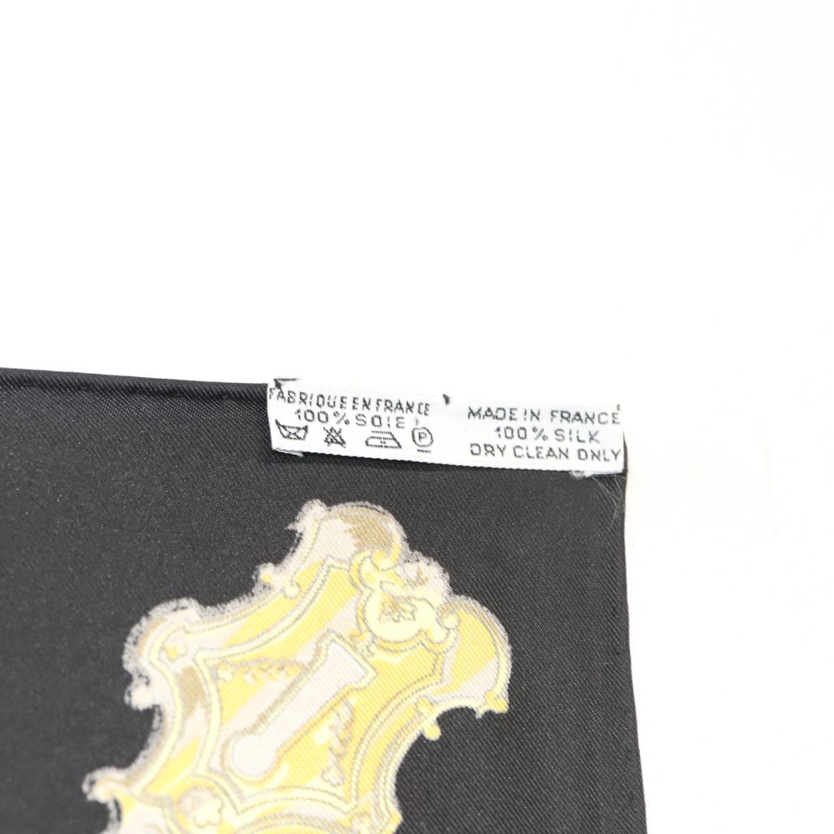 HERMES Carre 90 Scarf ""LES CLES THE KEYS RARE"" Silk White Auth am8434