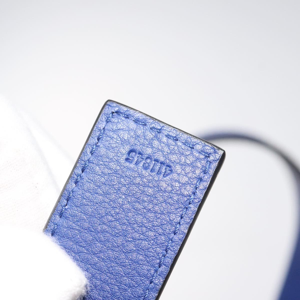 LOEWE Anagram Basket bag Hand Bag Raffia Leather Beige Red Silver Auth am8437