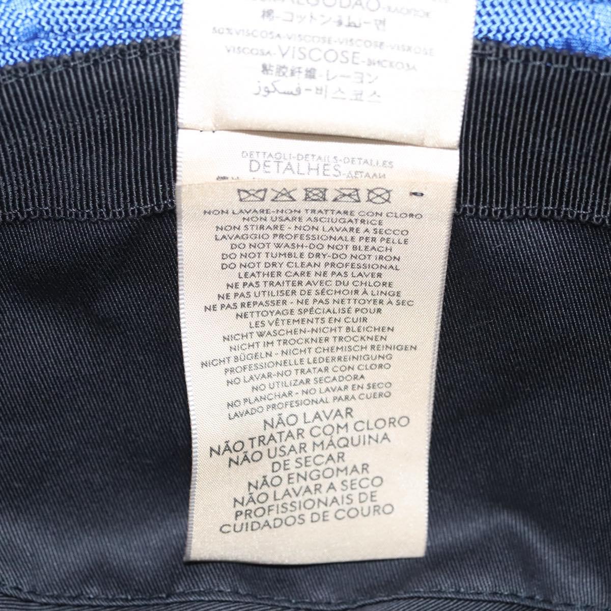 GUCCI GG Canvas Off The Grid Bucket Hat M Blue 627115 Auth am8448