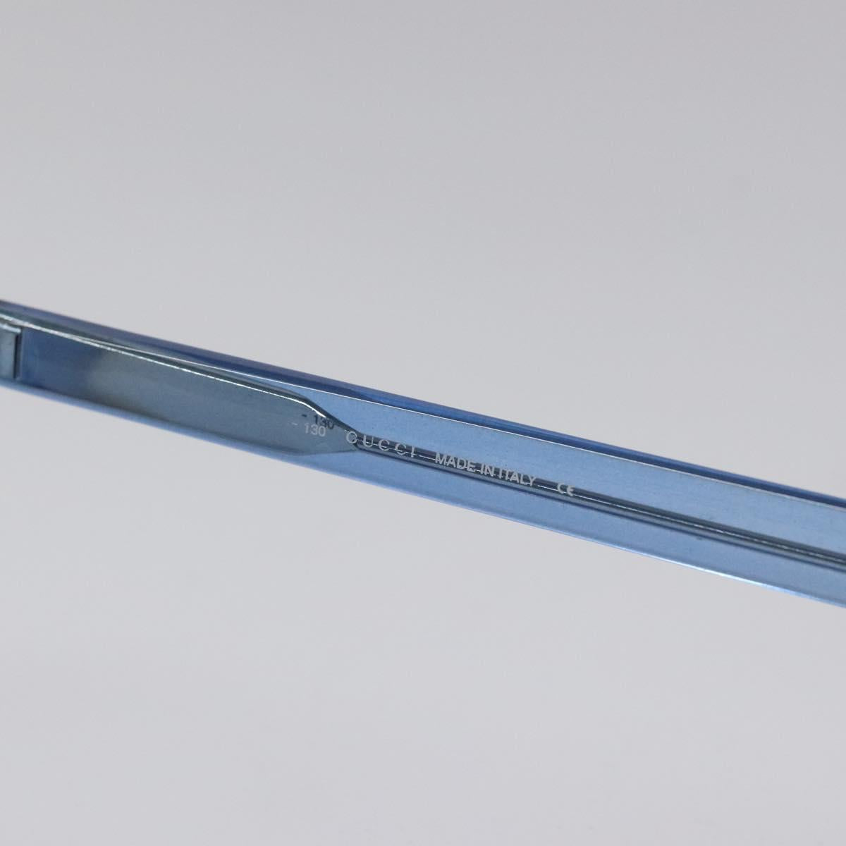 GUCCI Sunglasses plastic Blue Auth am8462