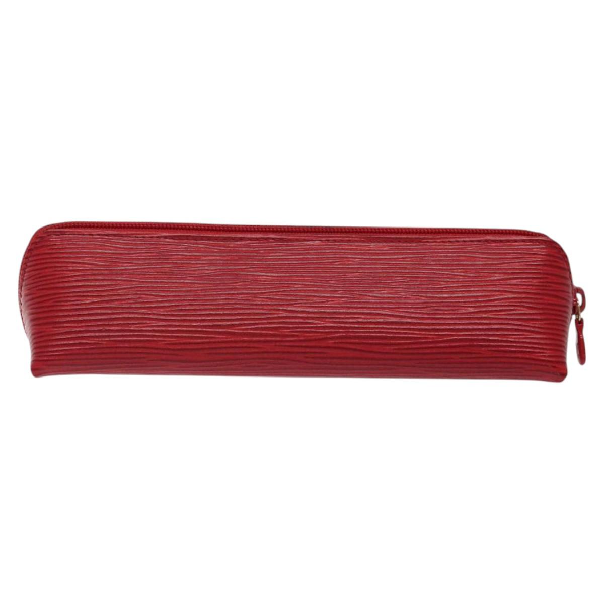 LOUIS VUITTON Epi Trousse Crayons Pen Case Red M56547 LV Auth am8480