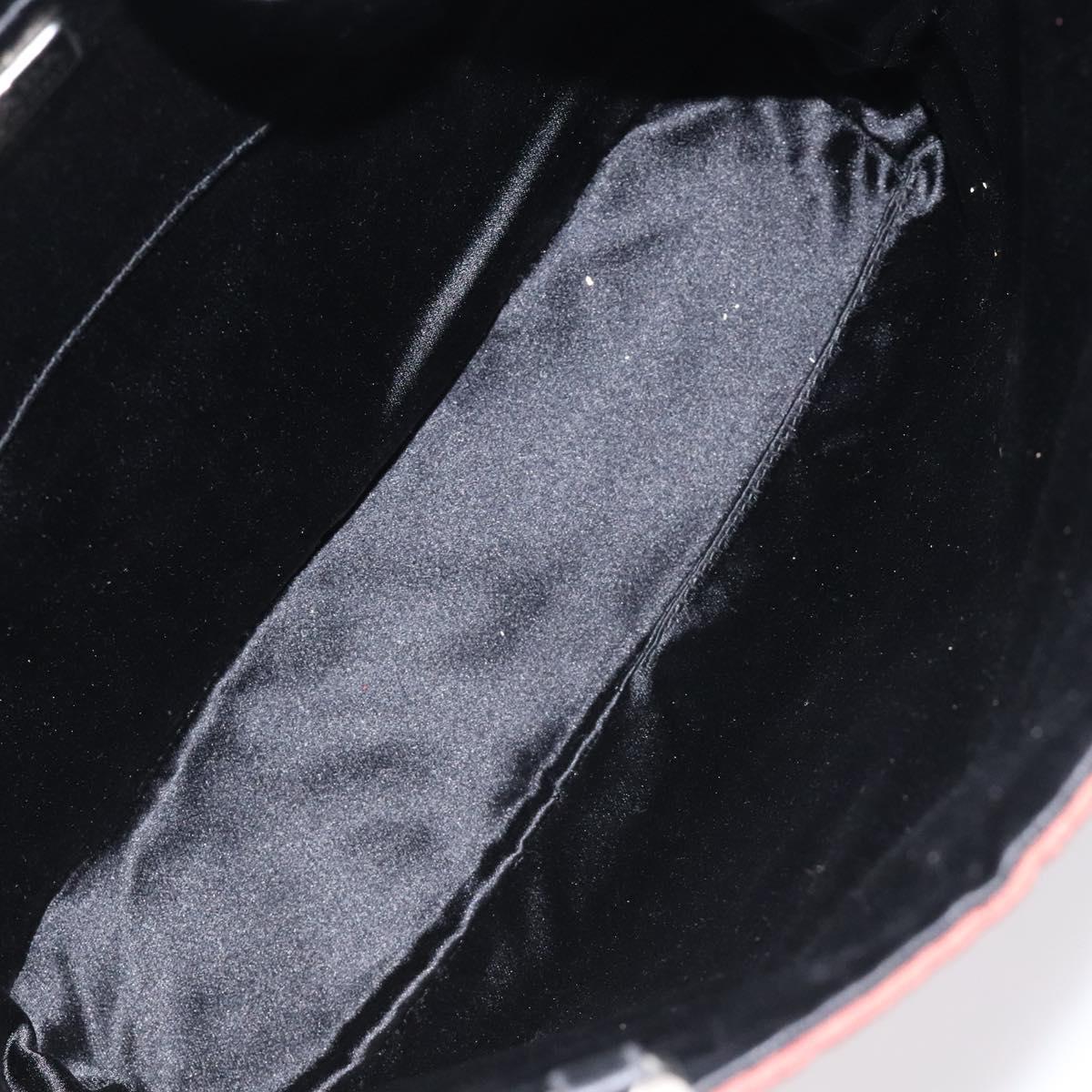 PRADA Hand Bag Nylon Red Auth am8492