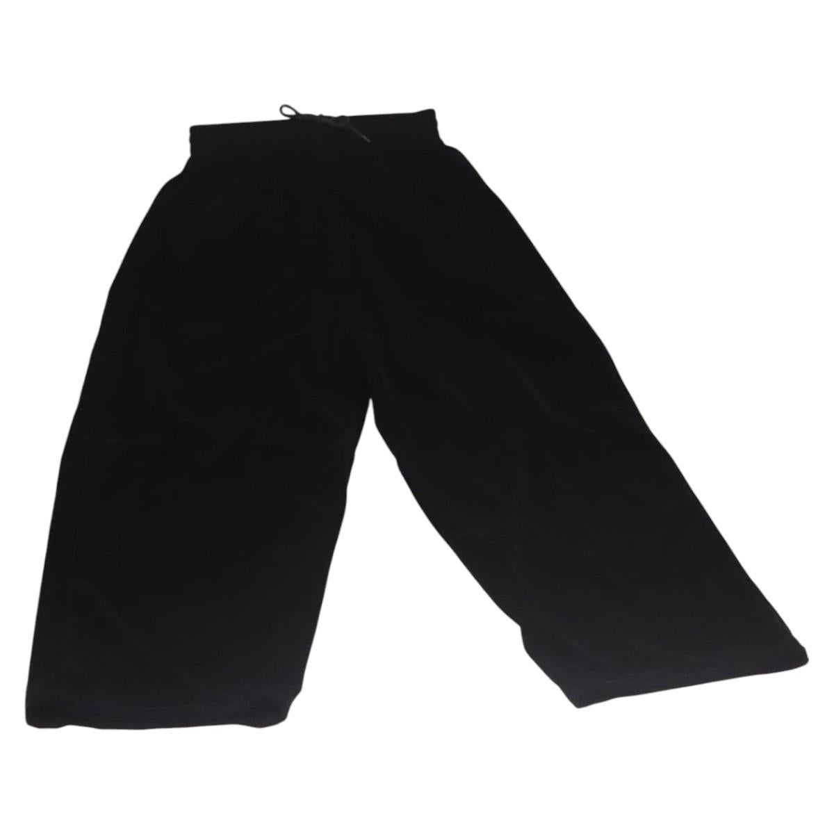 VERSACE Bottoms Velor Black Auth am8496