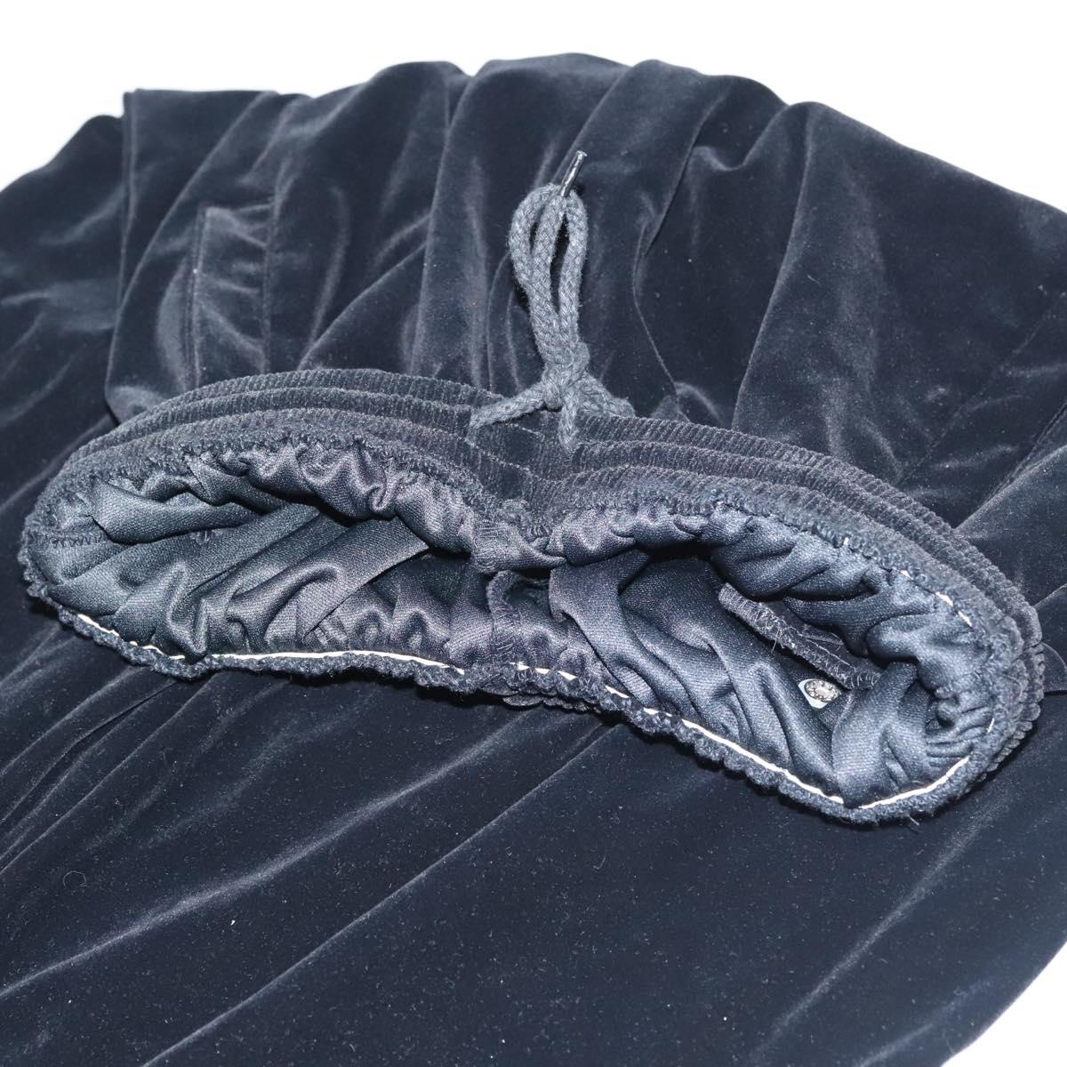 VERSACE Bottoms Velor Black Auth am8496