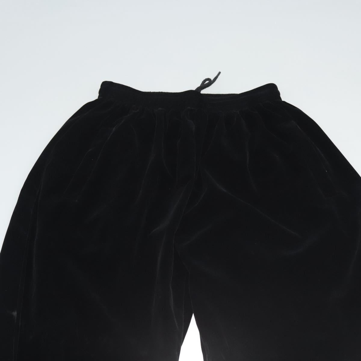 VERSACE Bottoms Velor Black Auth am8496