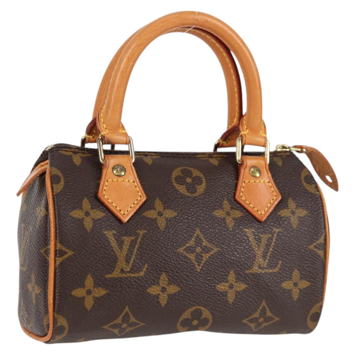 LOUIS VUITTON Monogram Mini Speedy Hand Bag M41534 LV Auth am8561V