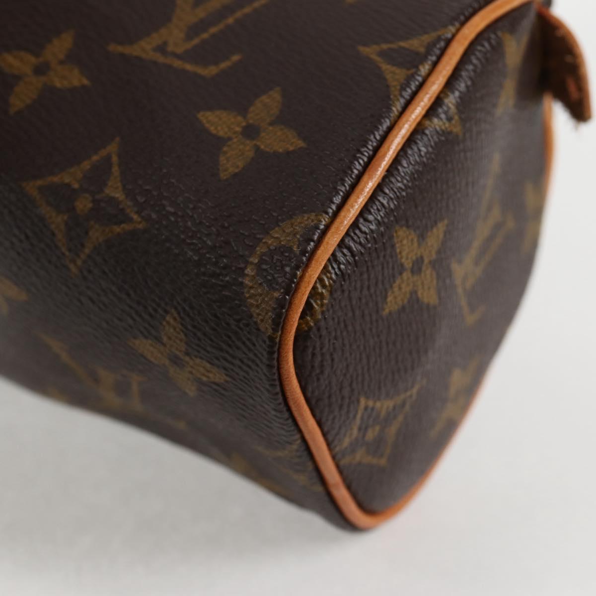 LOUIS VUITTON Monogram Mini Speedy Hand Bag M41534 LV Auth am8561V