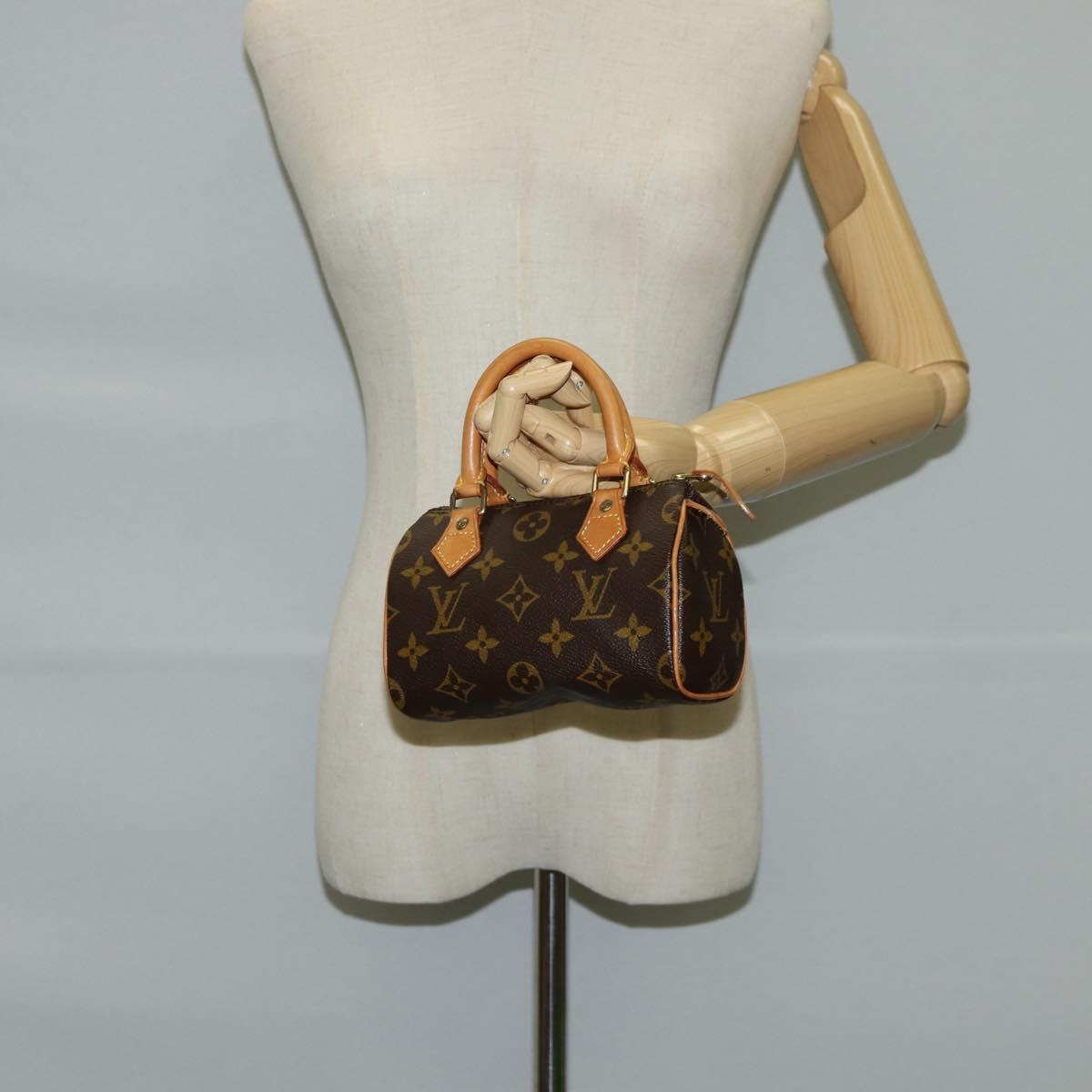 LOUIS VUITTON Monogram Mini Speedy Hand Bag M41534 LV Auth am8561V