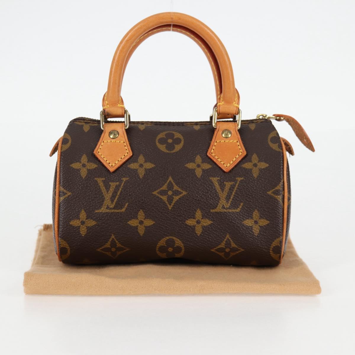 LOUIS VUITTON Monogram Mini Speedy Hand Bag M41534 LV Auth am8561V