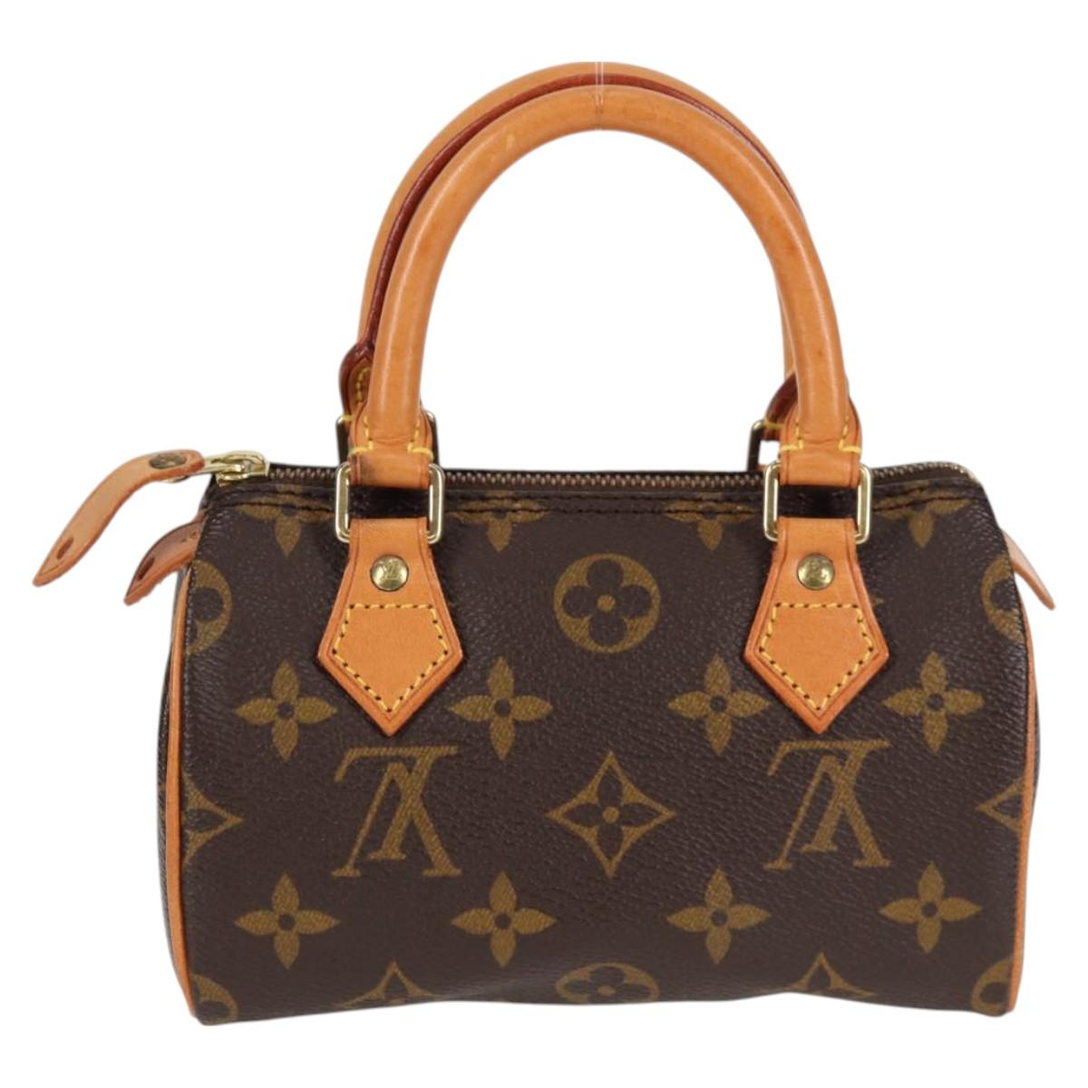LOUIS VUITTON Monogram Mini Speedy Hand Bag M41534 LV Auth am8561V