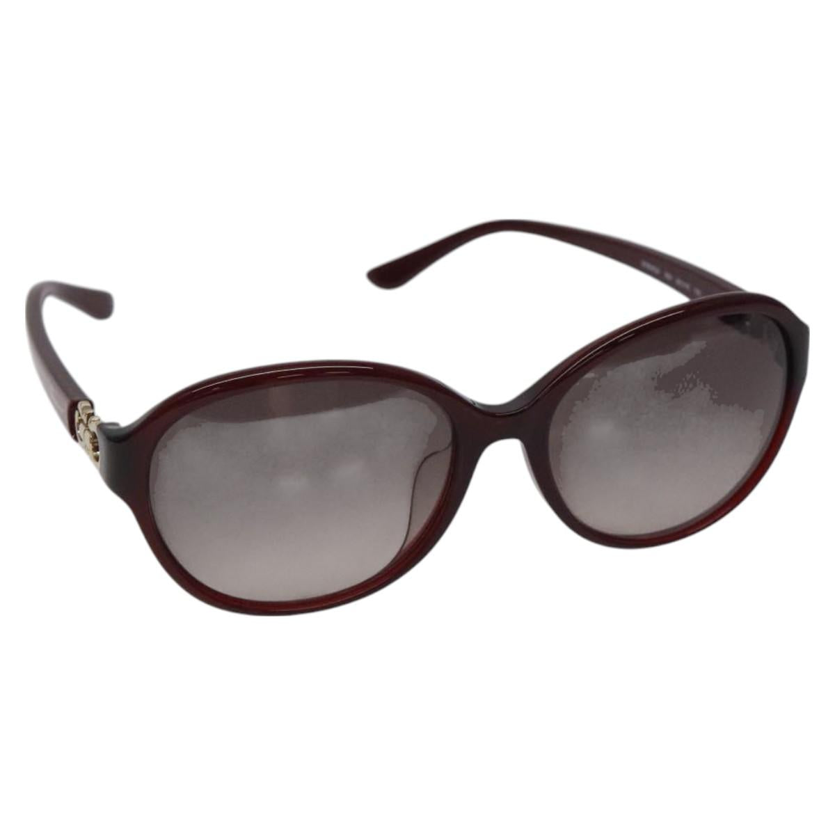 Salvatore Ferragamo Gancini Sunglasses plastic Bordeaux Auth am8572